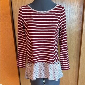 Anthropologie Postmark Fairley Striped Tunic